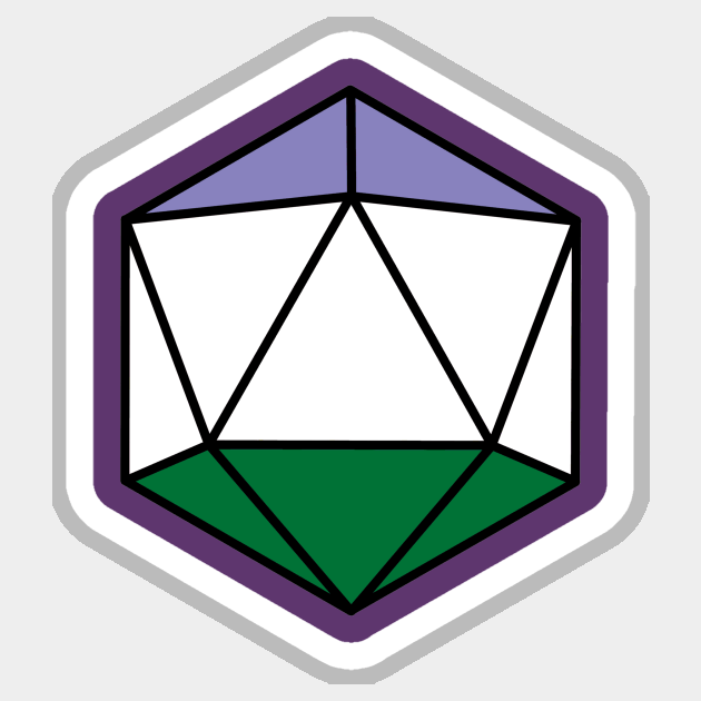 Genderqueer D20 Pride Sticker by bones